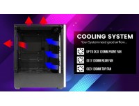 CUBE GAMING MIXI - ATX - RAINBOW LED STRIP - LEFT SIDE TEMPERED GLASS