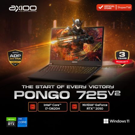 Axioo Pongo 725 V2 Intel Core i7 13620H, 16 GB, 512 GB SSD