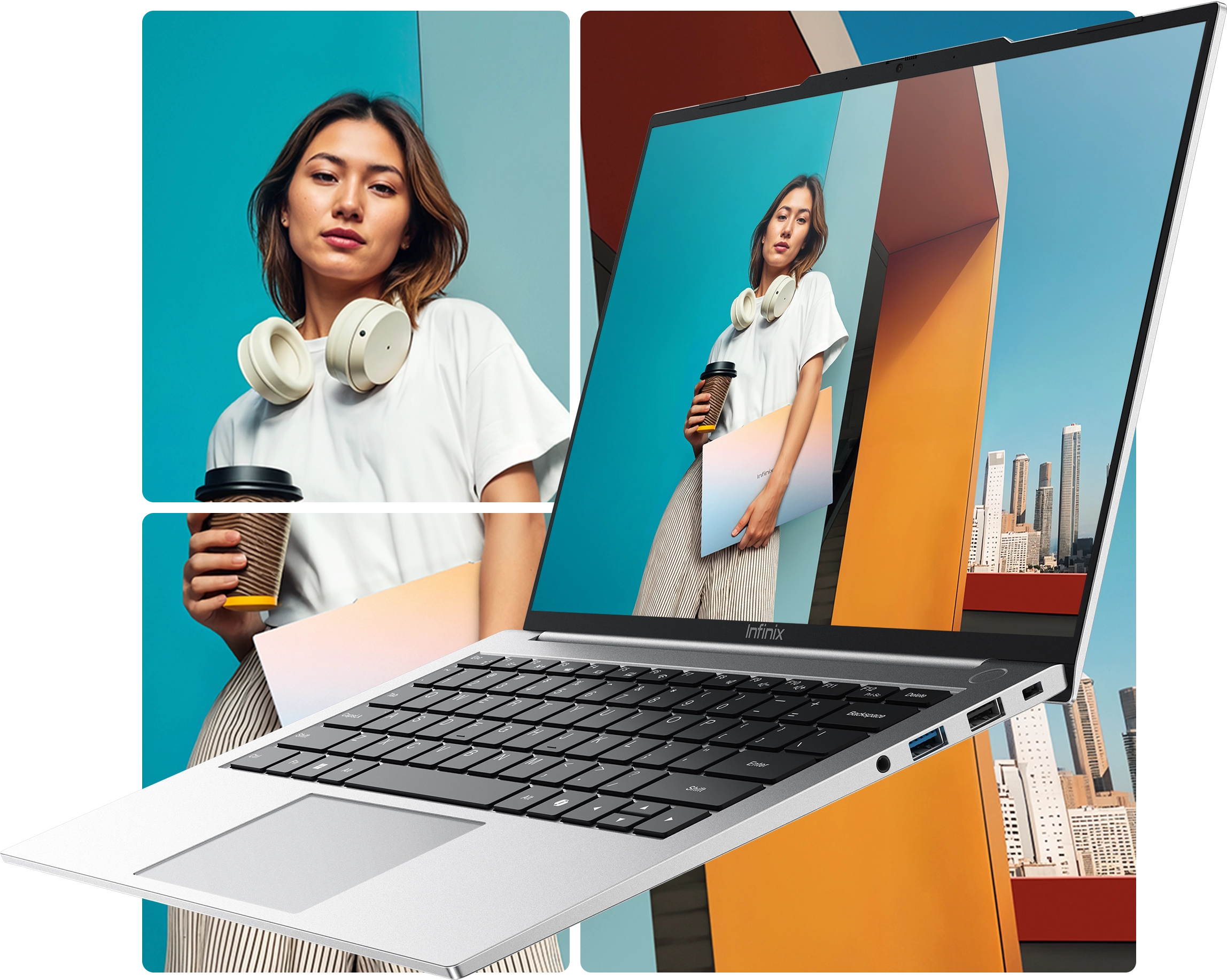 INFINIX XBOOK B14, AMD Ryzen 5-7535HS/Ryzen 7-7735HS, 16GB, 512GB, Windows 11, 15.6FHD - Image 2